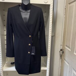 White House Black Market Black Long Sleeve Dress